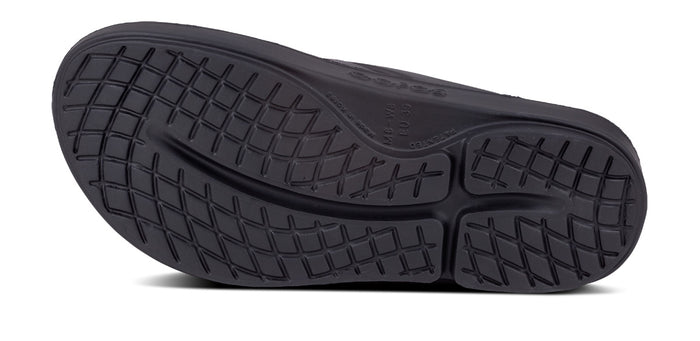 Women's OOriginal Sandal - Black - OOFOS bottom view