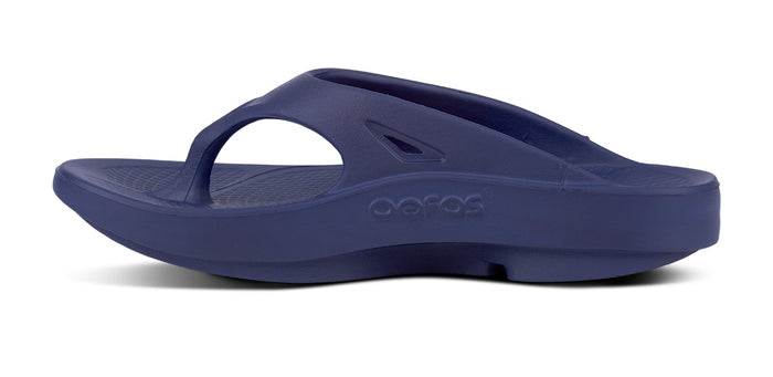 Women's OOriginal Sandal - Navy - OOFOS medial view