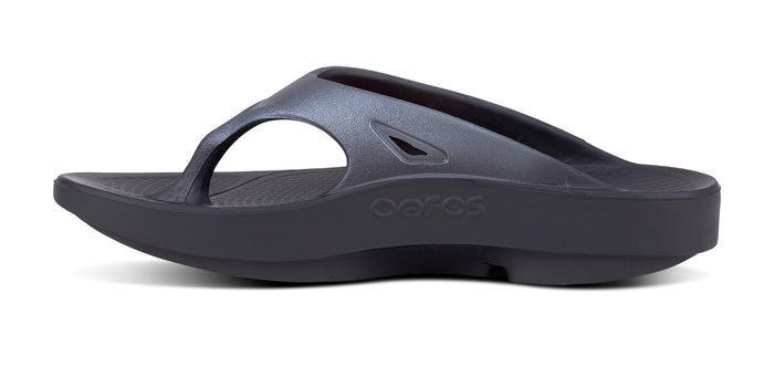 Women's OOriginal Sport Sandal - Graphite - OOFOS front view
