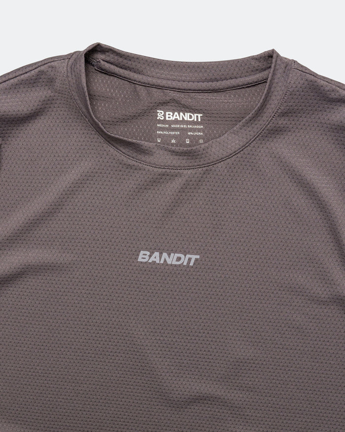 Womens Short Sleeve Micromesh Tee - Shadow