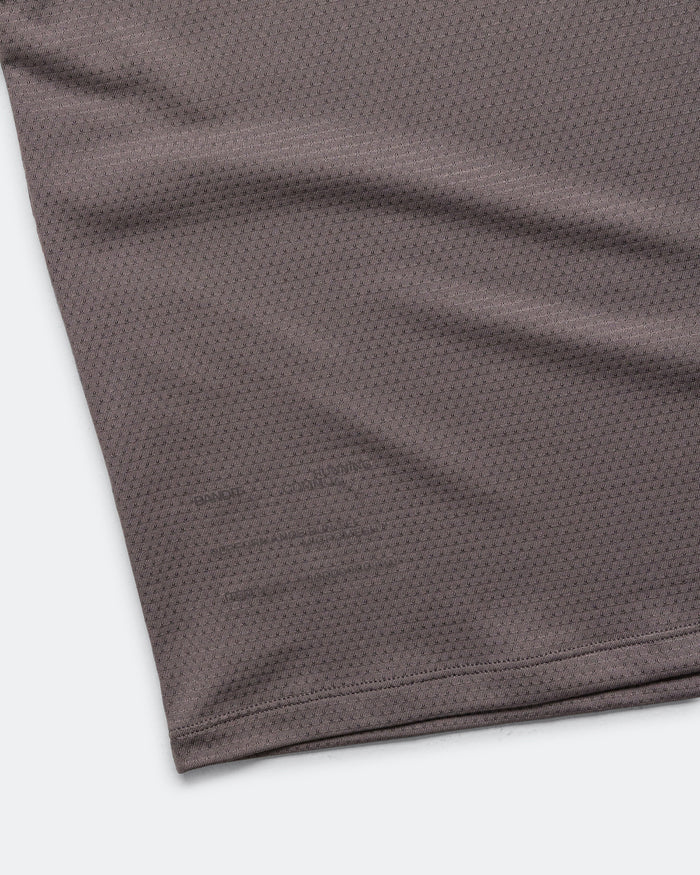 Womens Short Sleeve Micromesh Tee - Shadow