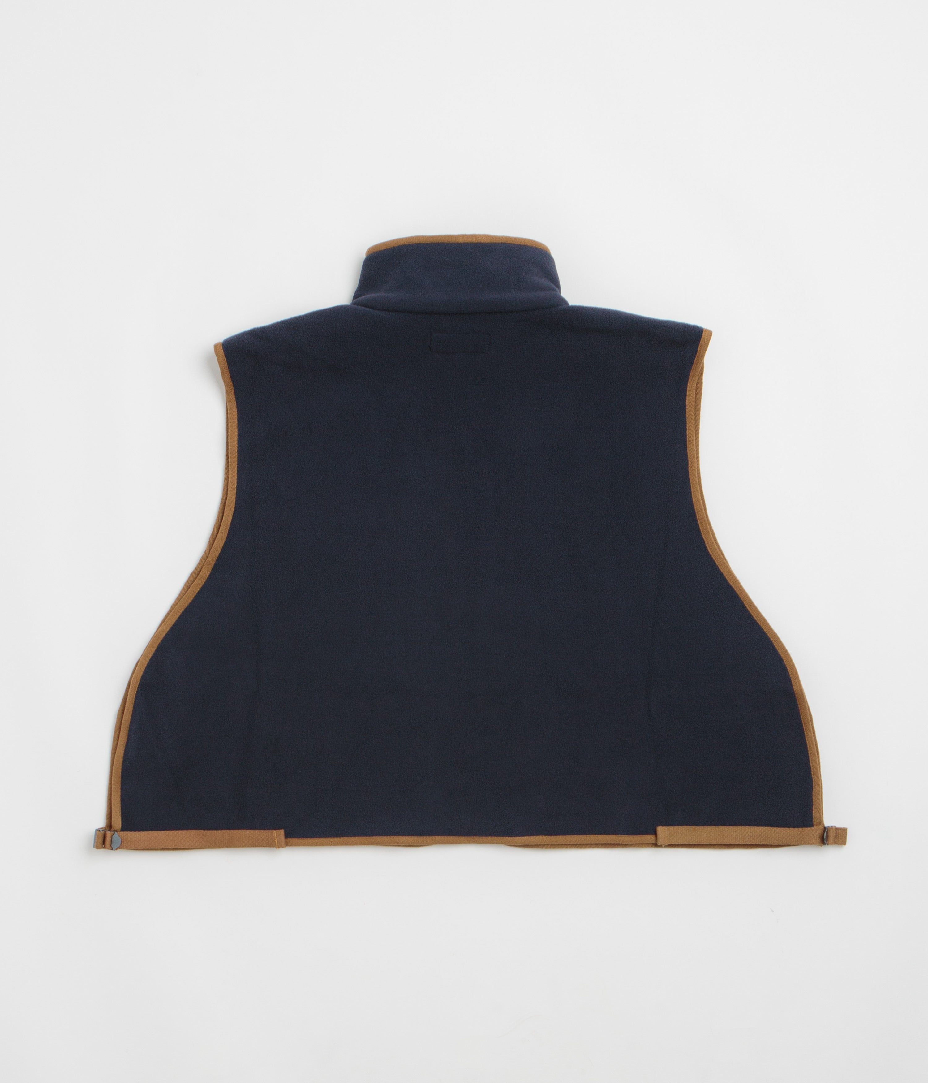 Workware Life Fleece Vest - Navy / Brown