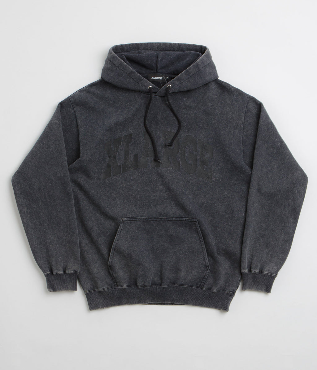 XLarge Collage Logo Hoodie - Black Dyed