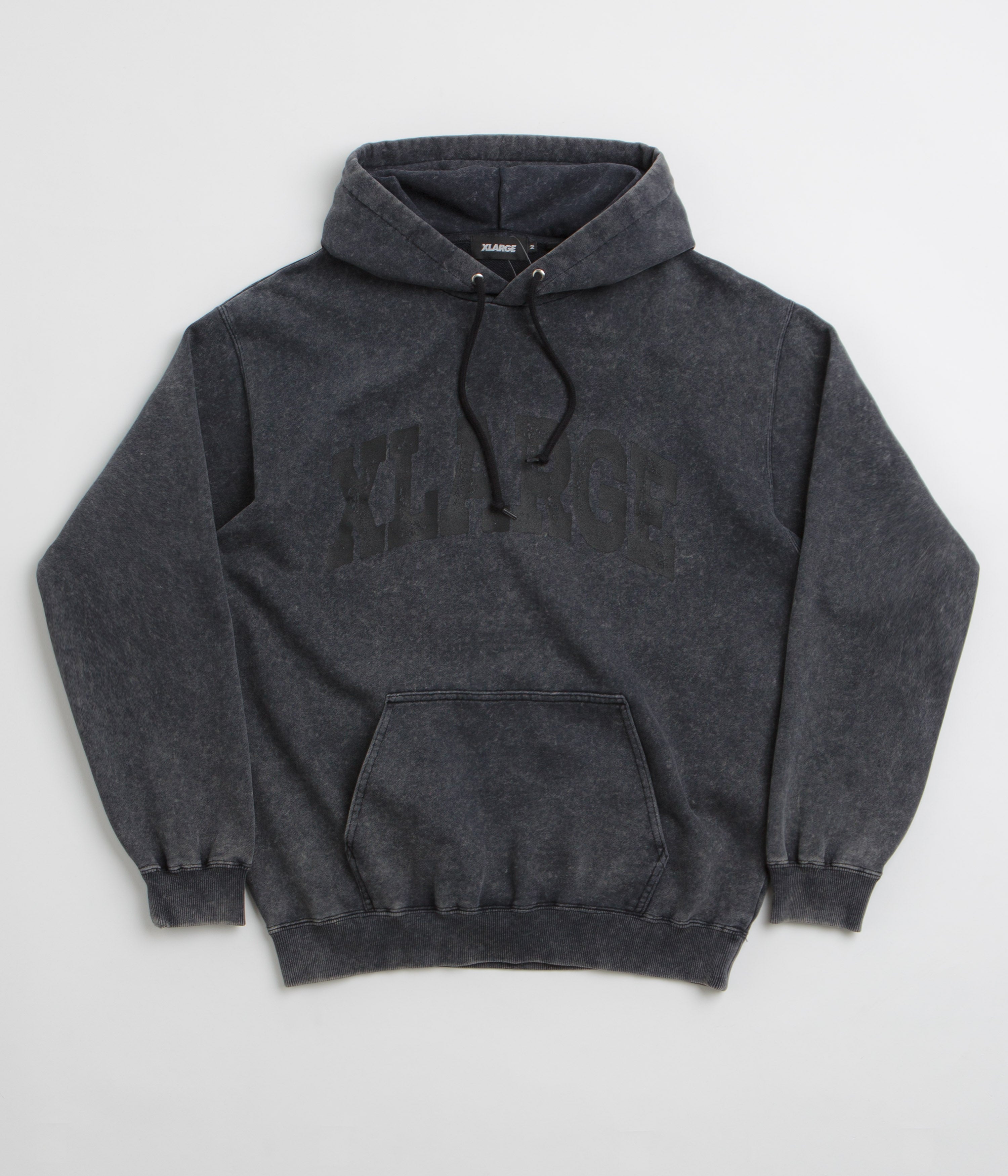 XLarge Collage Logo Hoodie - Black Dyed