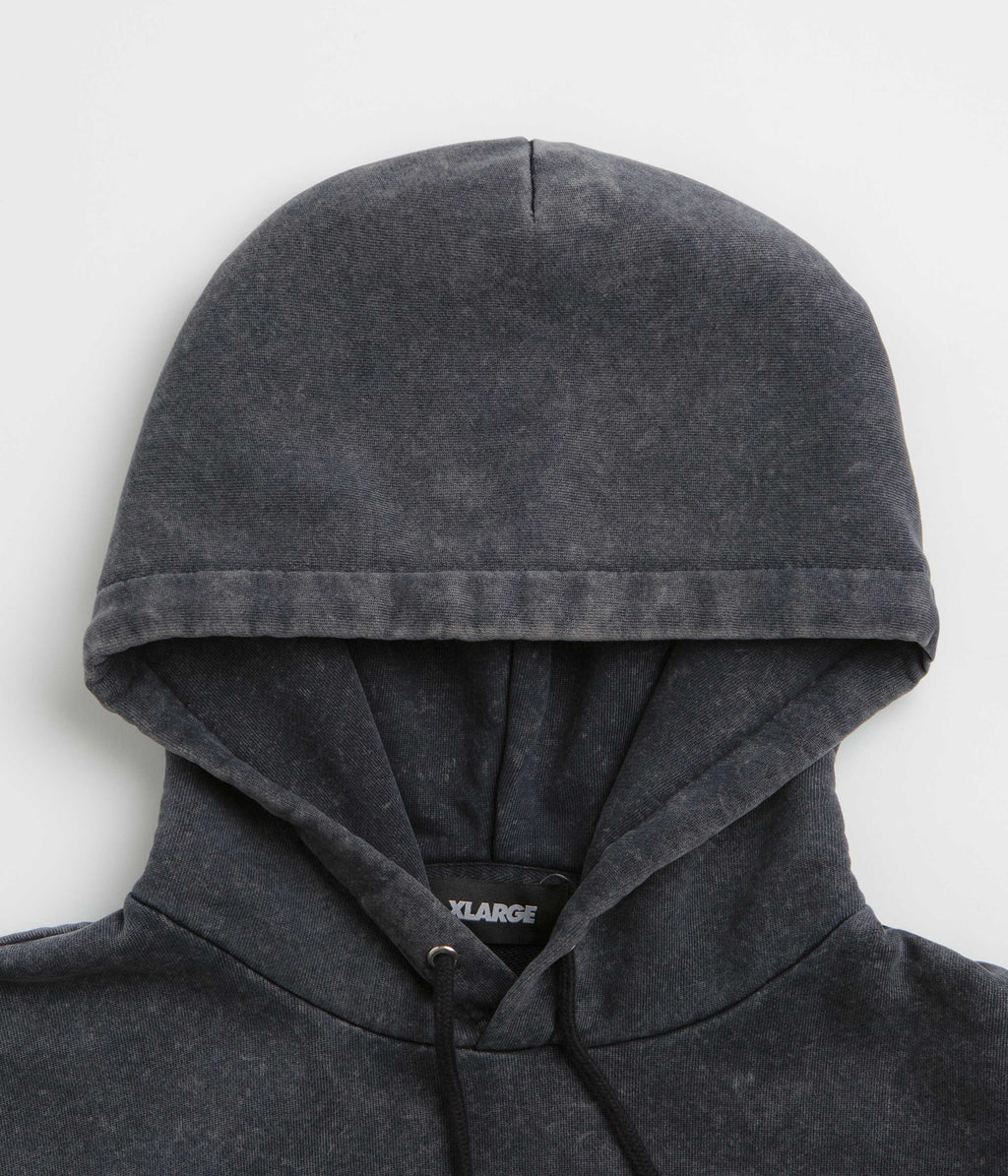 XLarge Collage Logo Hoodie - Black Dyed