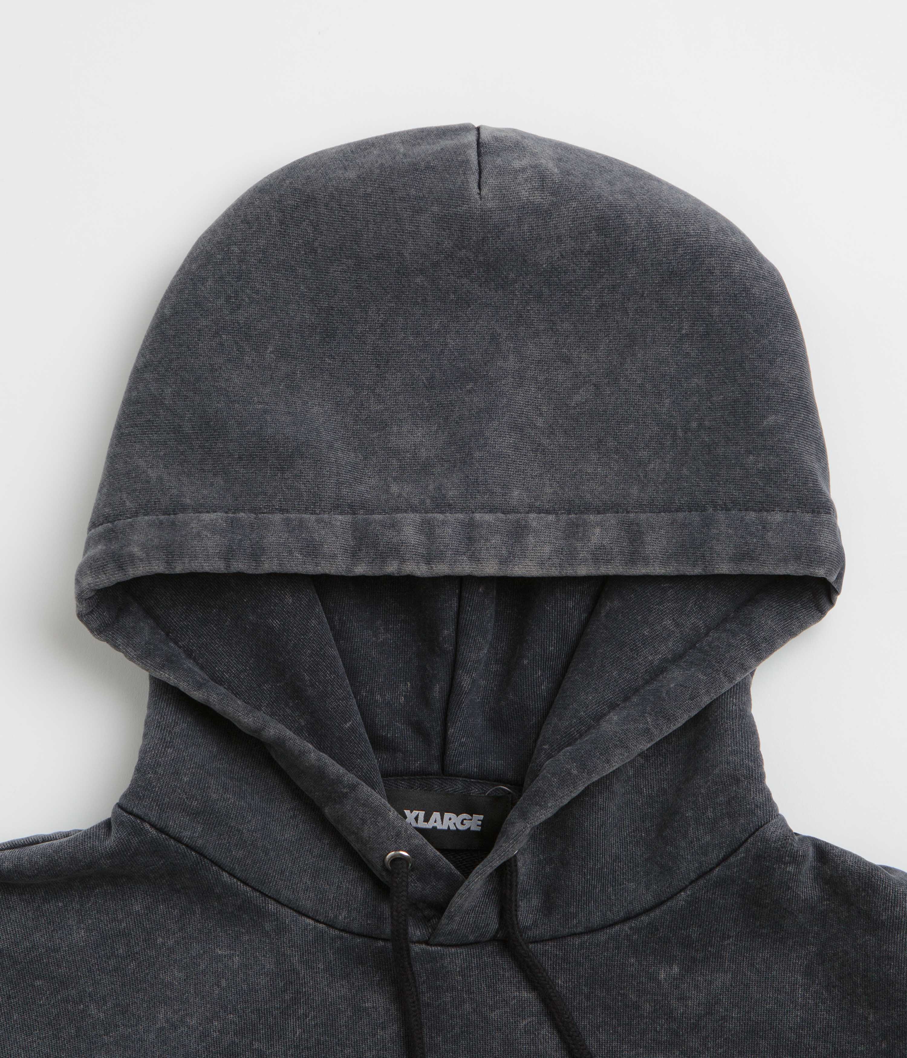 XLarge Collage Logo Hoodie - Black Dyed