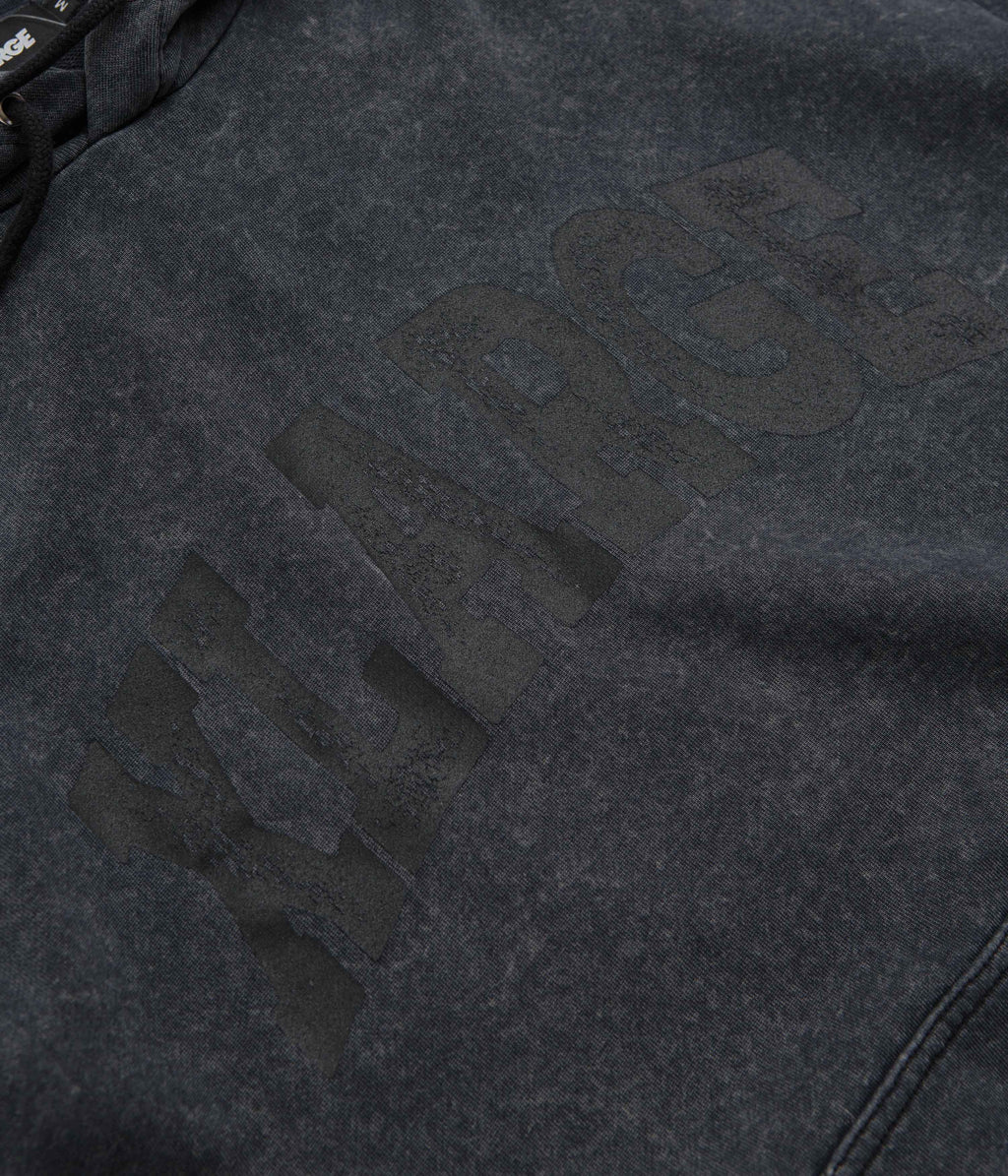 XLarge Collage Logo Hoodie - Black Dyed