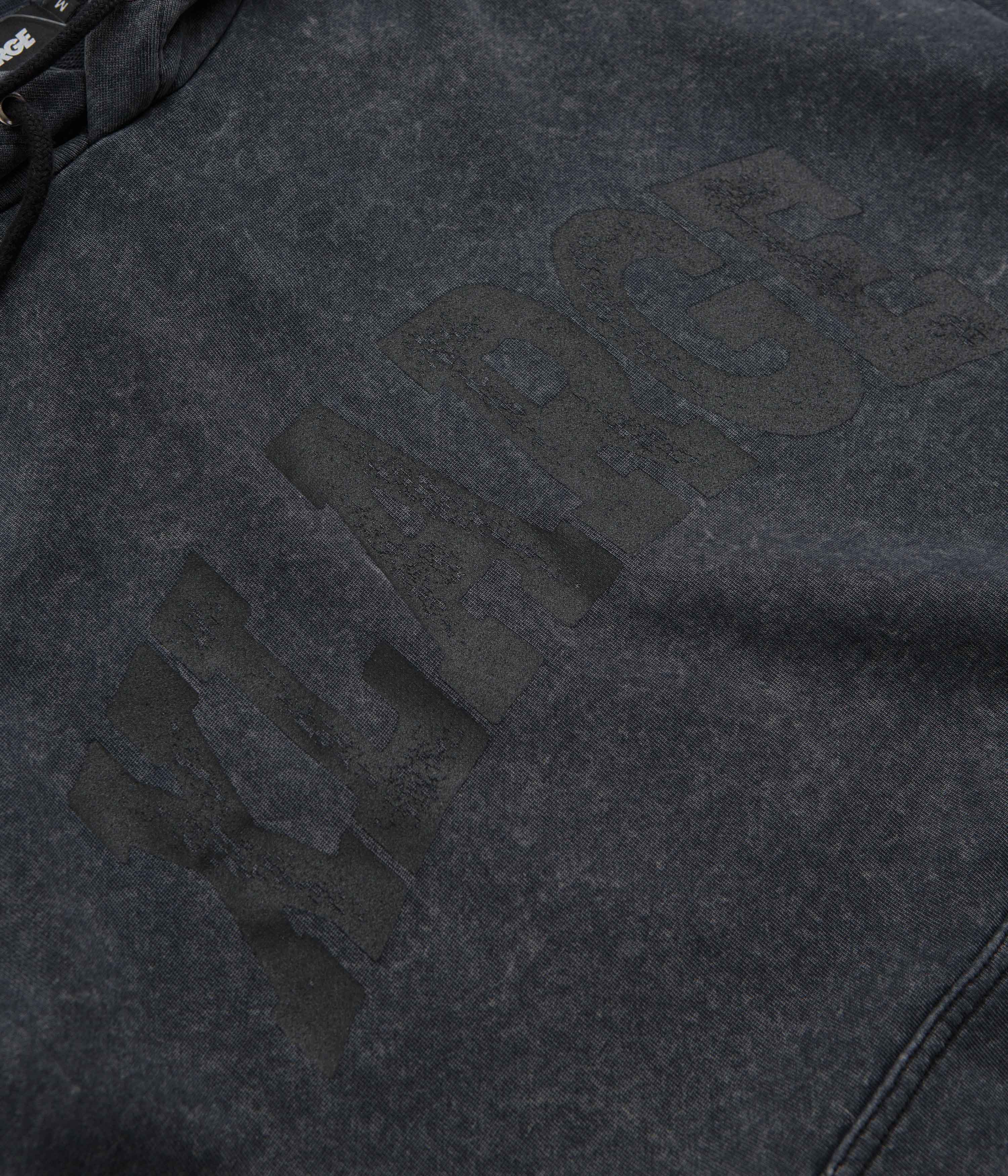 XLarge Collage Logo Hoodie - Black Dyed