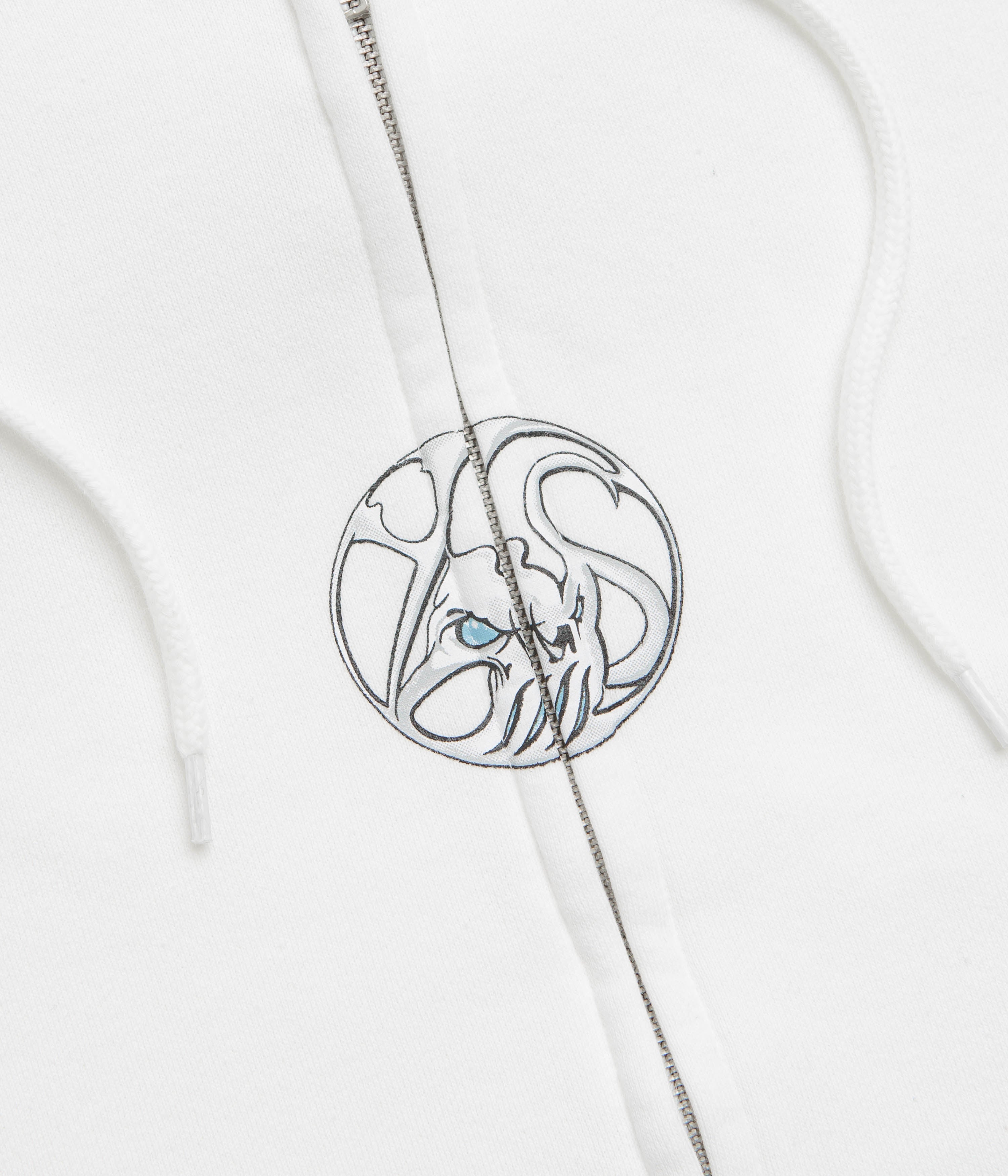 Yardsale Bullseye Full Zip Hoodie - Off White