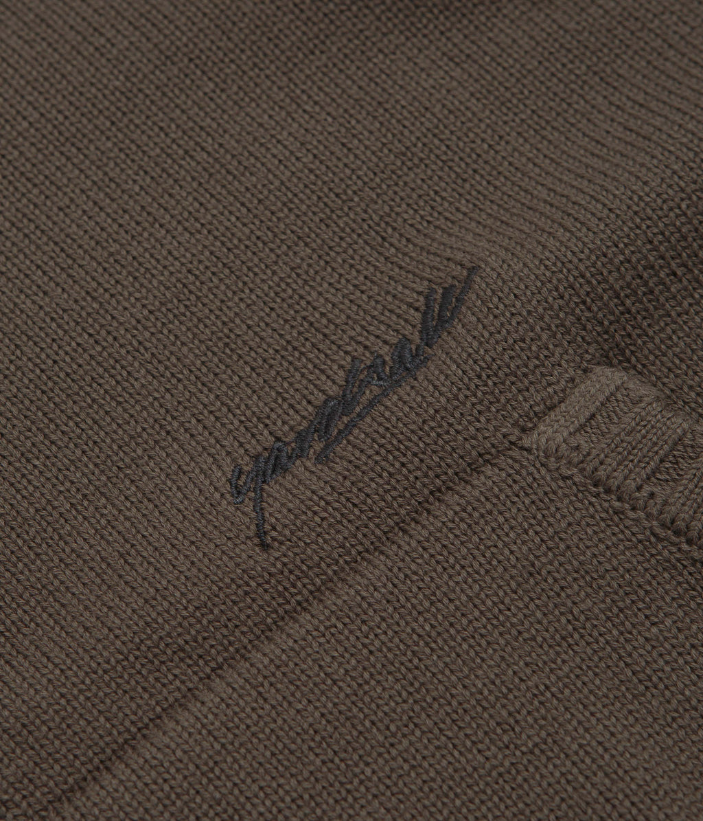 Yardsale Faldo Knitted Full-Zip Sweatshirt - Brown