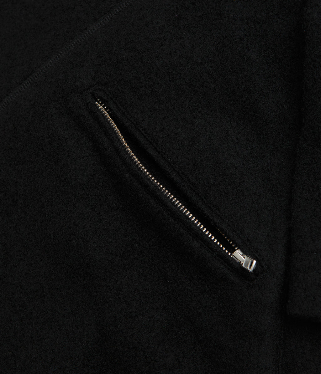 YMC Aaron Zip Fleece Jacket - Black