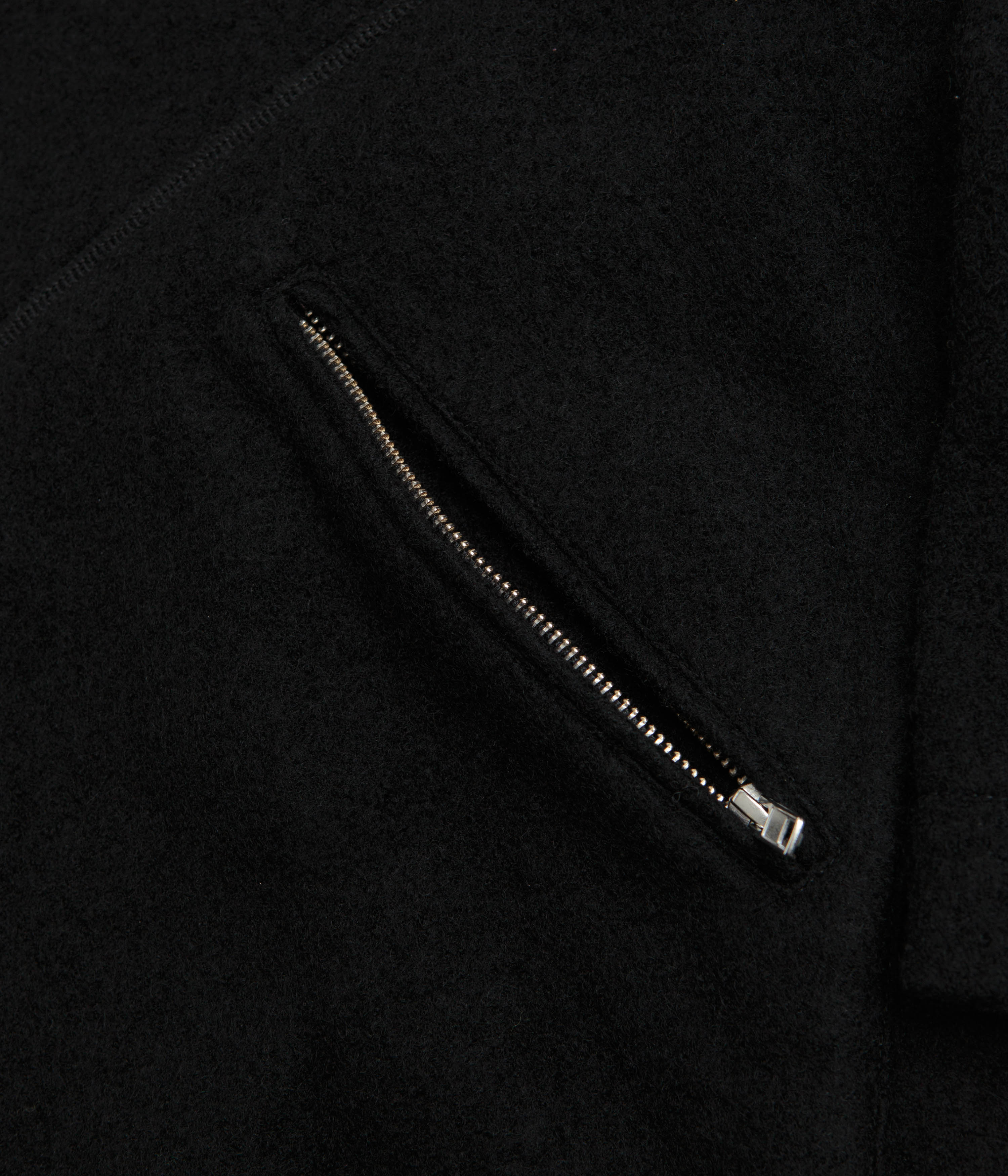 YMC Aaron Zip Fleece Jacket - Black