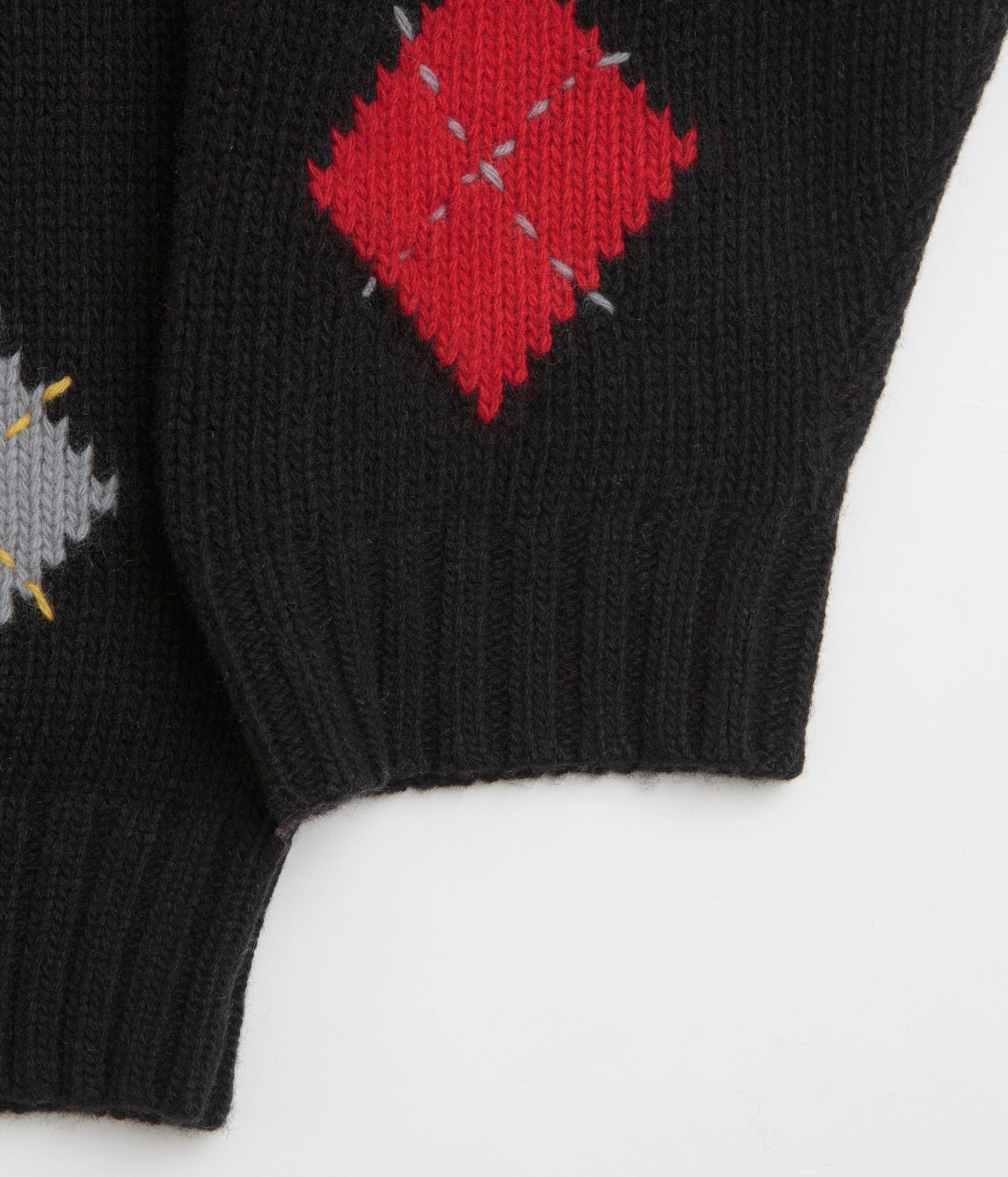 YMC Flint Knit Crewneck Sweatshirt - Black
