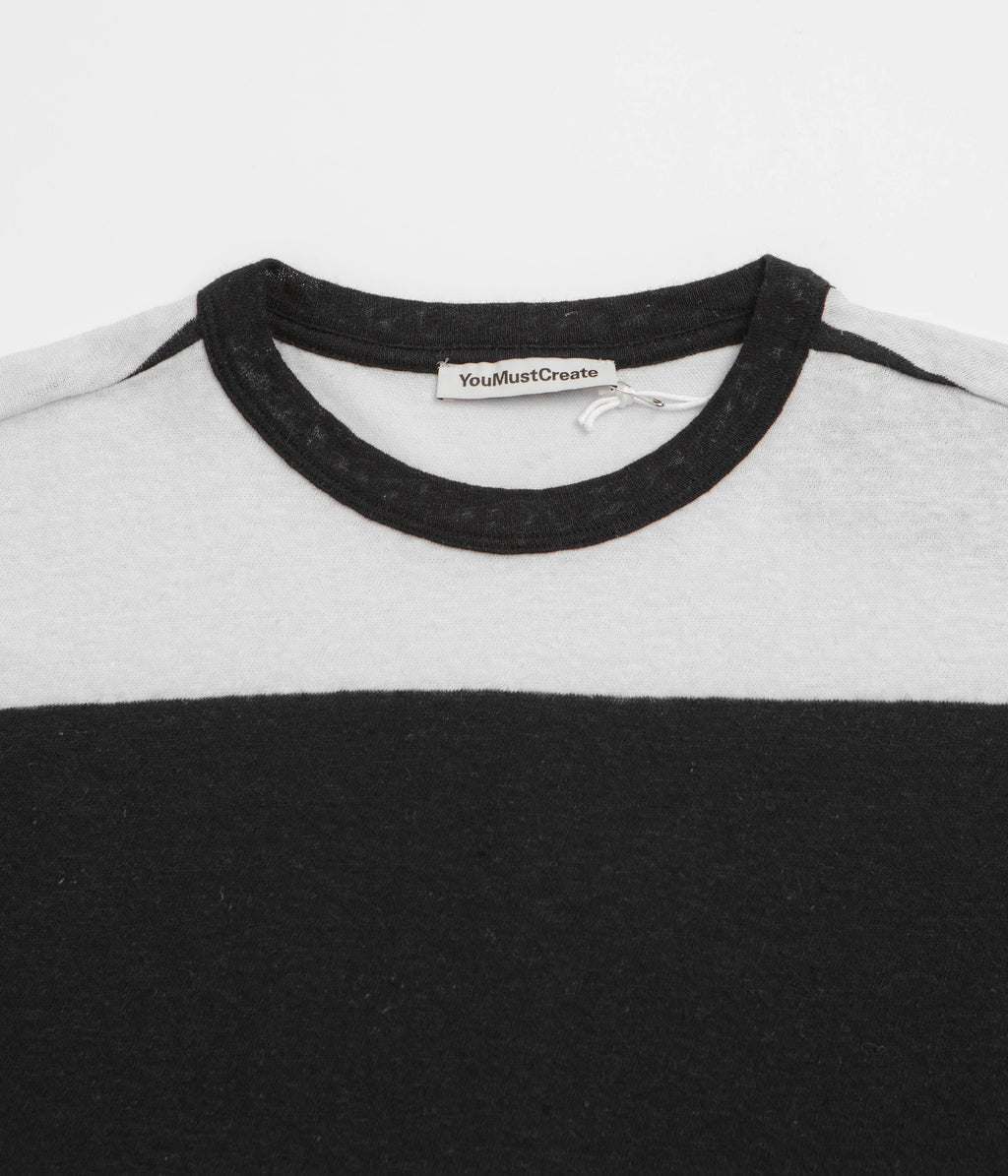 YMC Triple T-Shirt - Black / Light Grey
