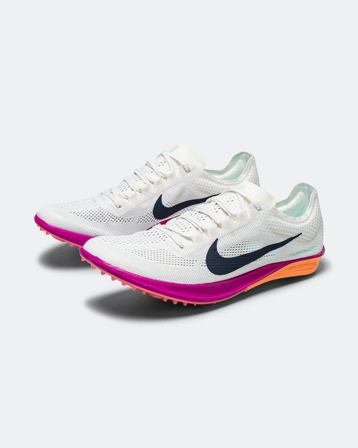 ZoomX Dragonfly 2 - White/Armory Navy-Hyper Tuquiose-Fire Pink